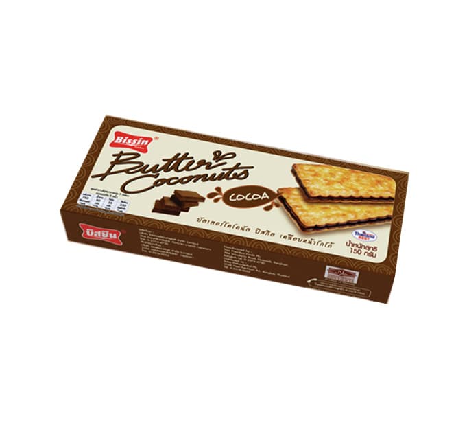 Butter Coconuts Biscuit Cocoa Topped