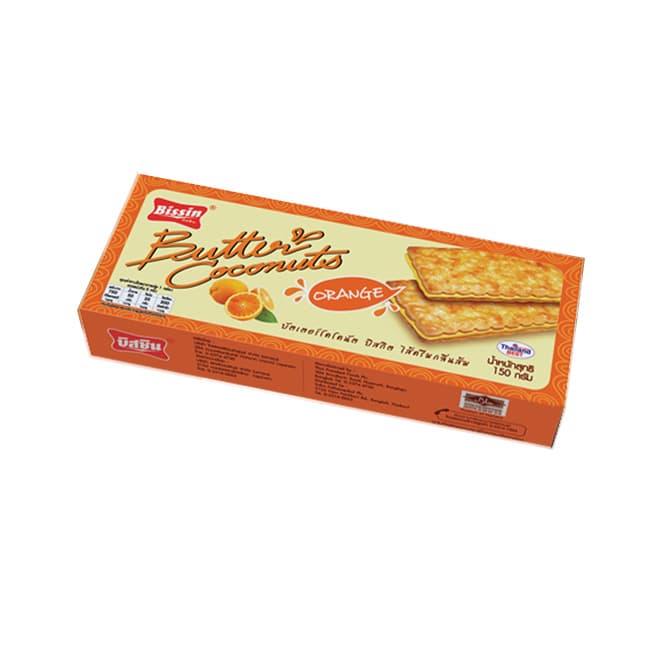 Butter Coconuts Biscuits Orange Flavored Cream