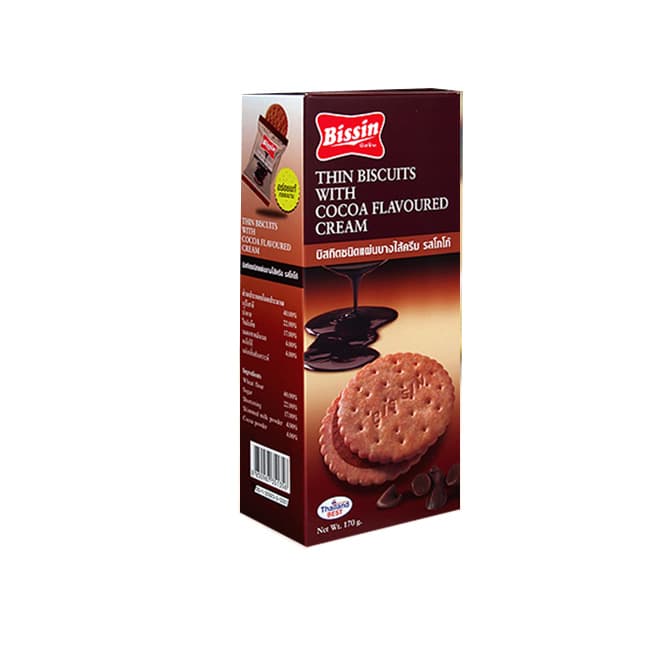 Thin Biscuits Cocoa Flavored Cream