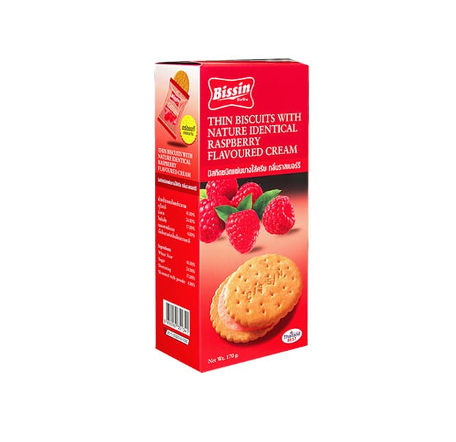 Thin Biscuit Raspberry Flavored Cream