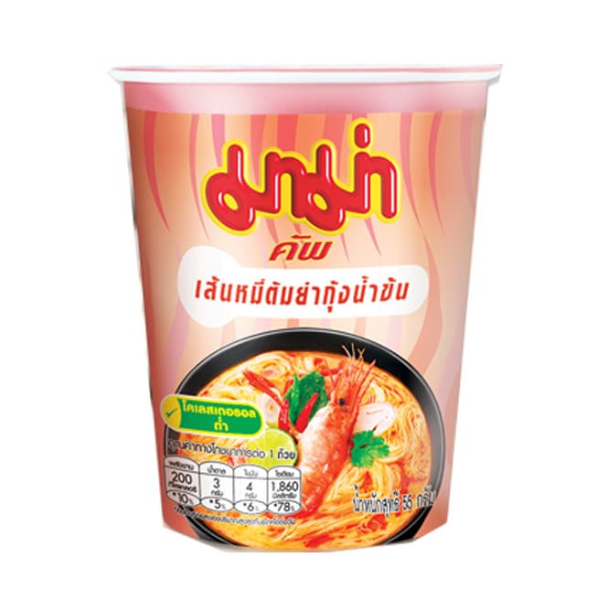 Cup Instant Rice Vermicelli Shrimp Creamy Tom Yum Flavour
