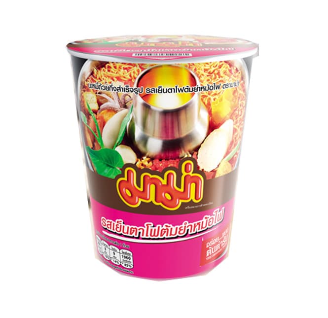 Instant Cup Noodles Yentafo Tom Yum Mohfai Flavour