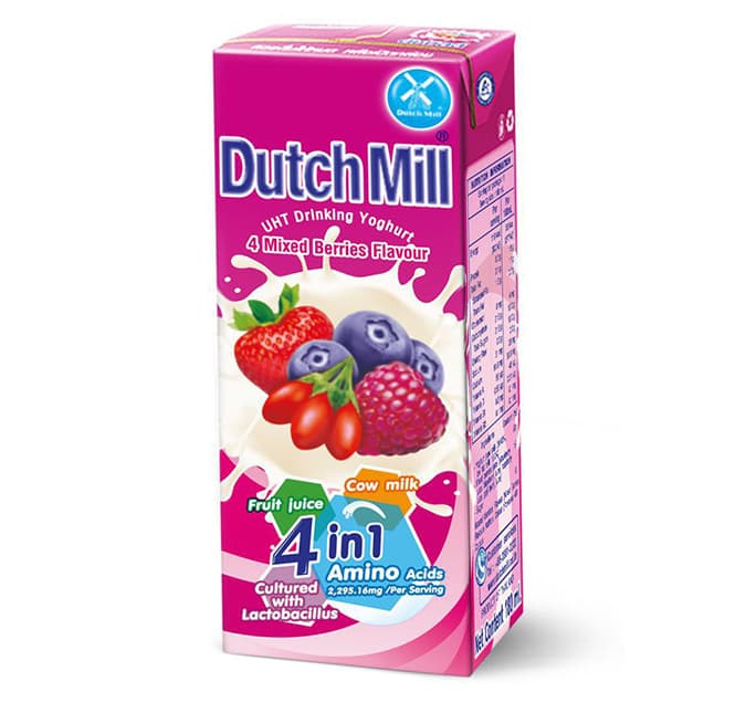 UHT Yogurt Drink 4 Mixed Berries Flavor