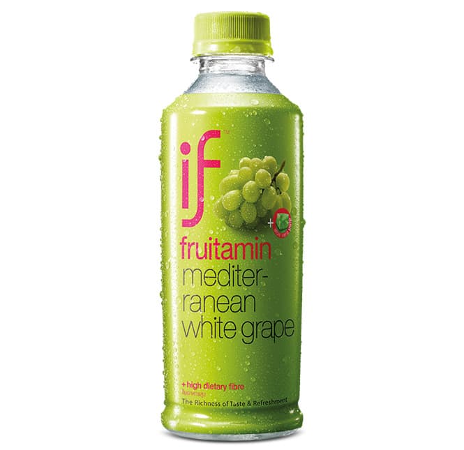 White Grape Drink with Aloe Vera Pieces