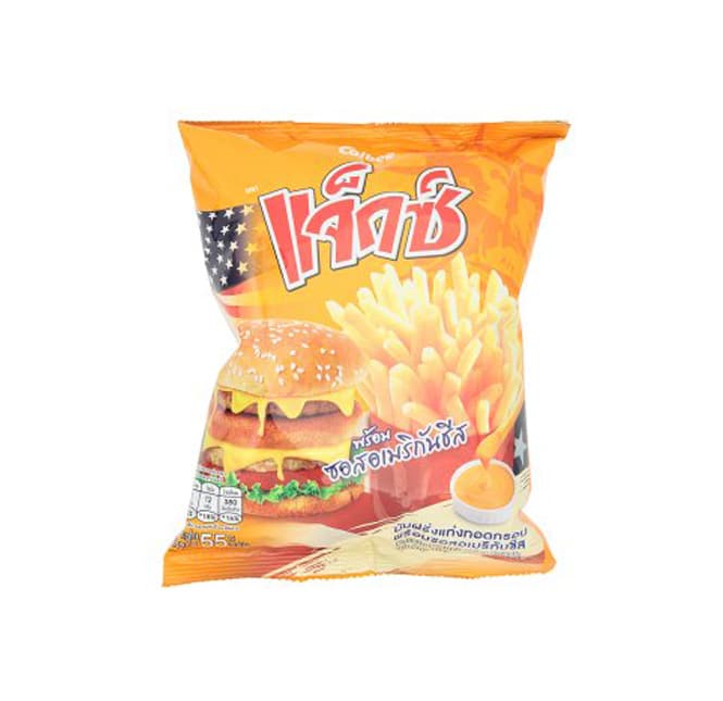 Potato French Fries Snack with American Cheese Sauce