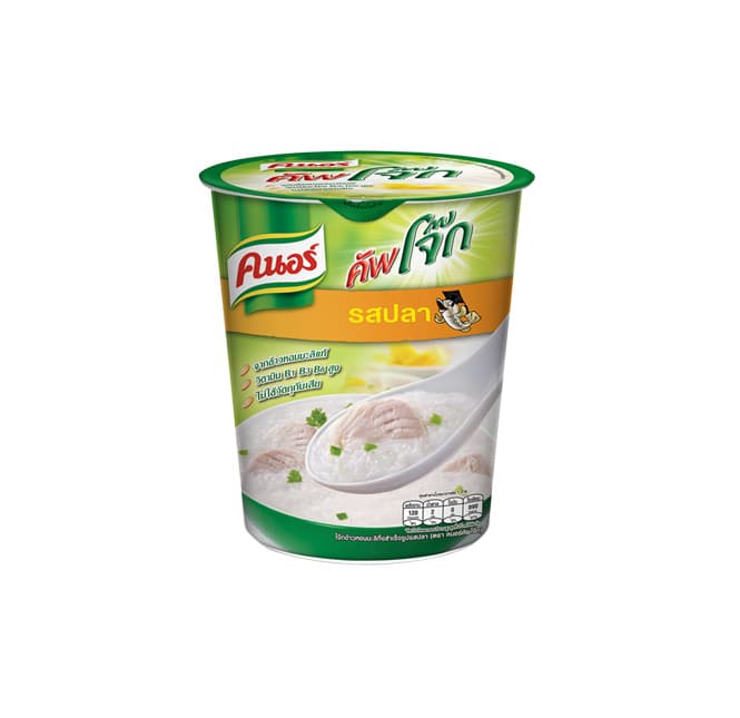 Cup Instant Jasmine Rice Congee Fish