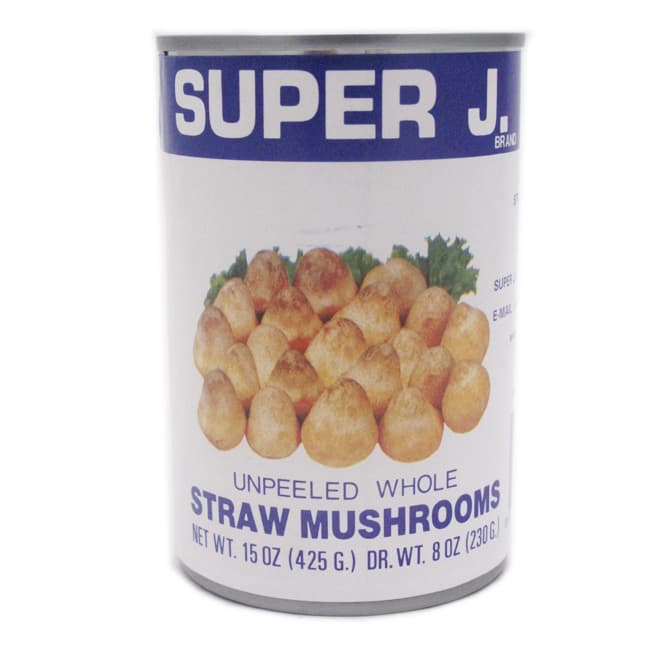 Unpeeled Whole Straw Mushroom In Brine